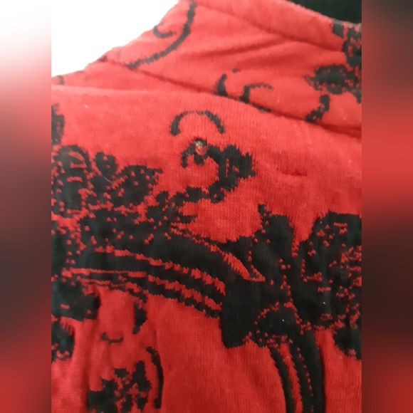 Red and black floral Blazer - Picture 5 of 7